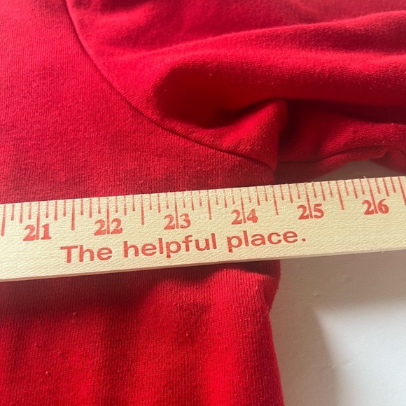 Vintage Y2K Quacker Factory red gold stars embroidered flags zip up hoodie sz 1X - Picture 13 of 15